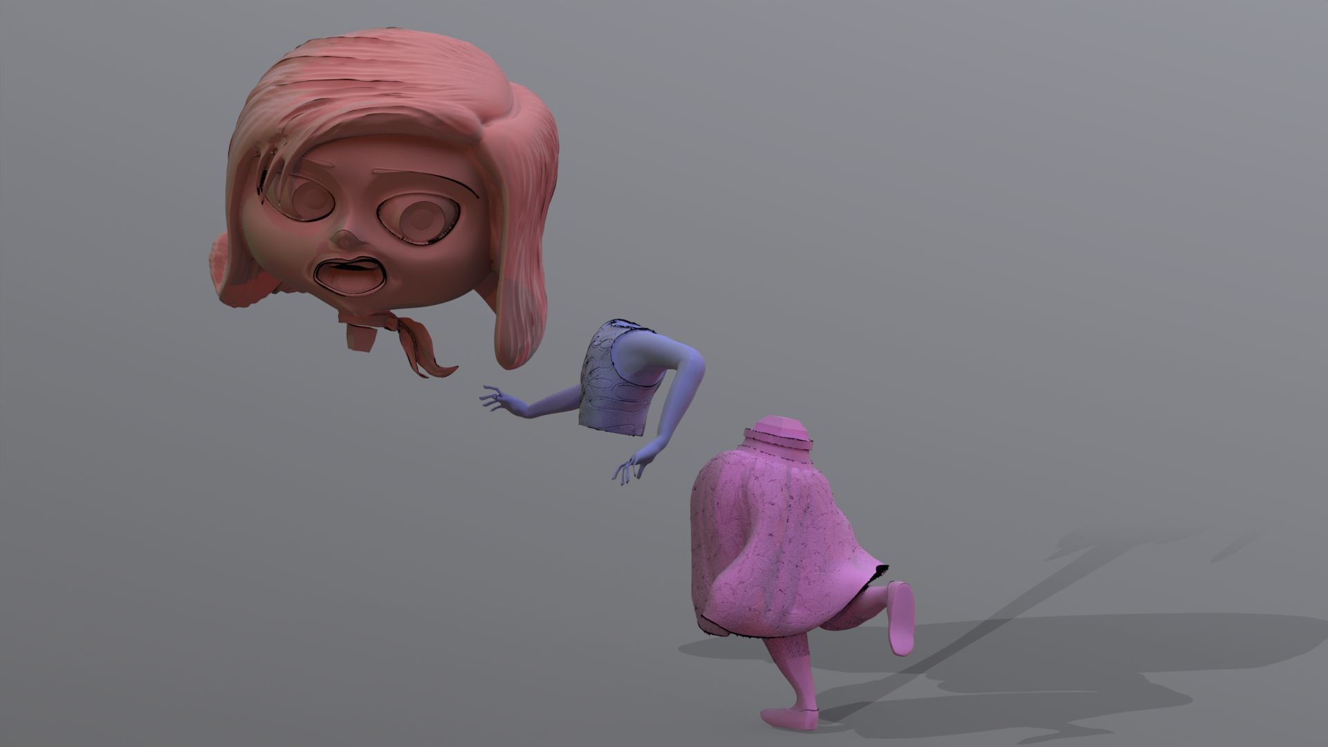 Disgust from Inside Out Renderable 3D print model_14