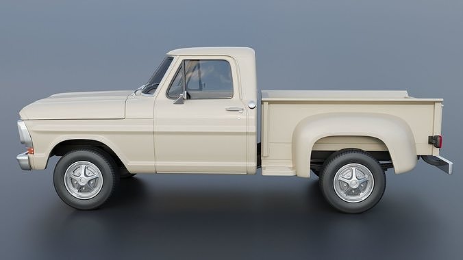 F-100 1970 3D print model 4