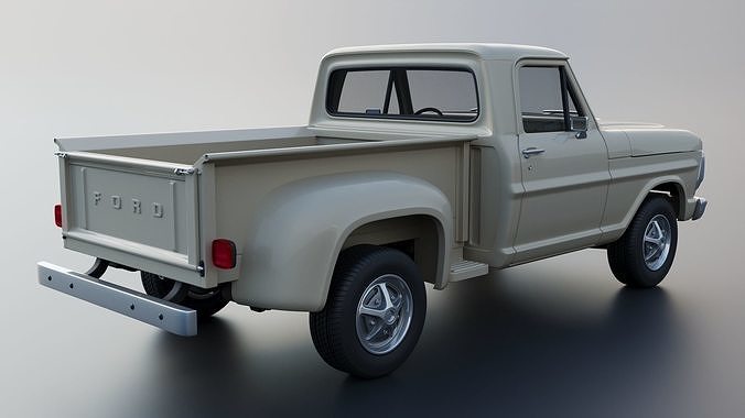 F-100 1970 3D print model 7
