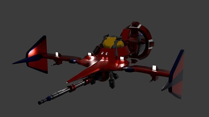 SwordfishII CowboyBebop Stylized Tri1tree Low-poly 3D model