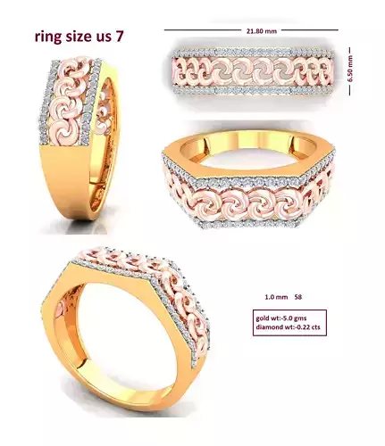 Diamond Ring for Women 3D print model