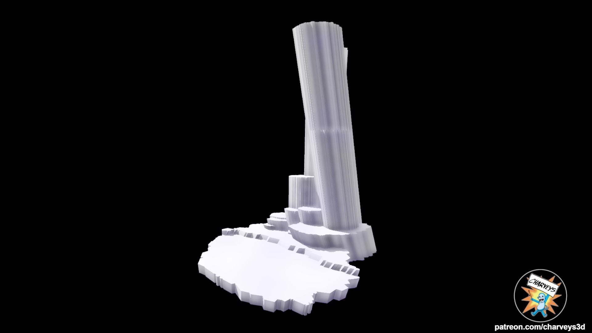 Superman Fortress of Solitude Diorama for action figures 3D print model_3