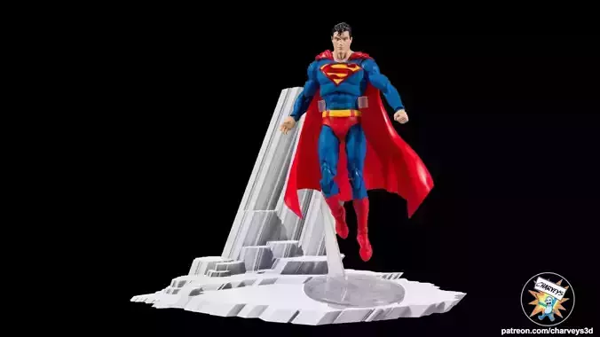 Superman Fortress of Solitude Diorama for action figures 3D print model