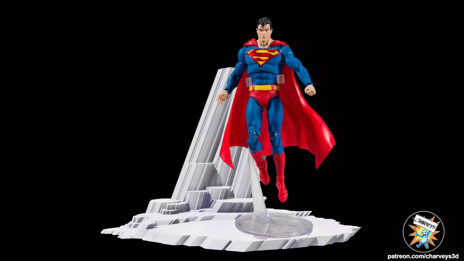 Superman Fortress of Solitude Diorama for action figures 3D print model_0