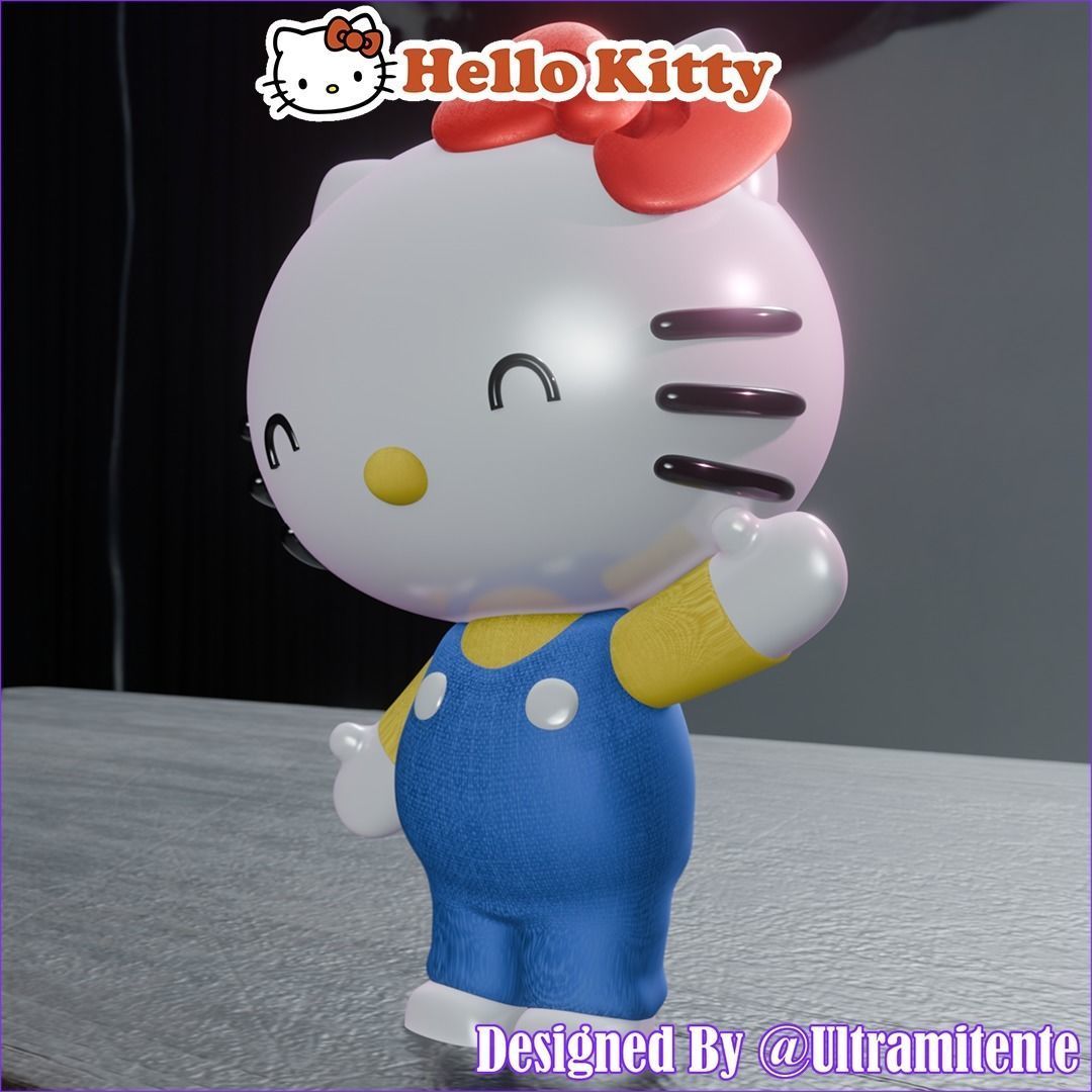 SANRIO PACK I X4 Kitty - My Melody - Kuromi - Cinnamoroll 3D print model_6