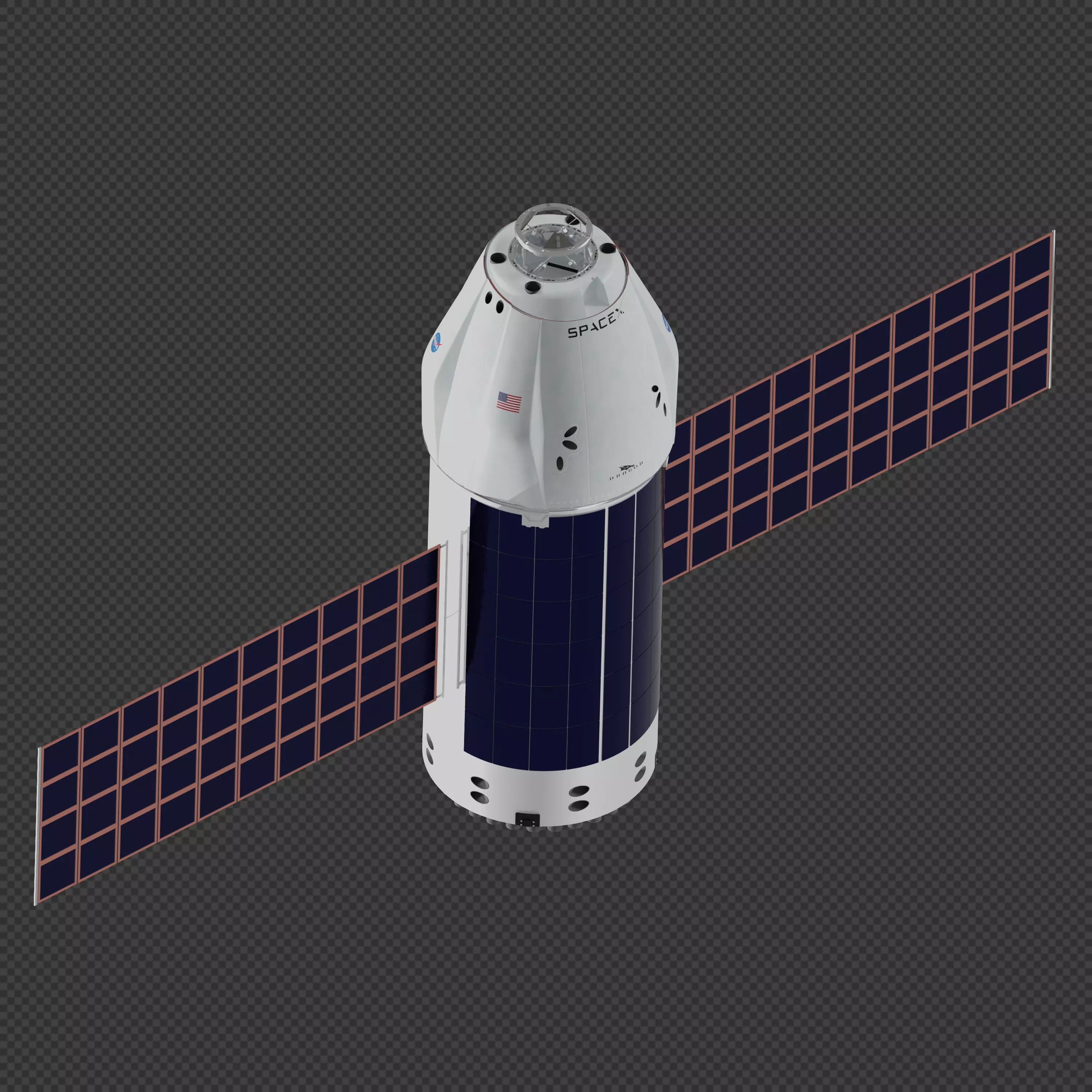 ISS Deorbit Vehicle 3D model_0