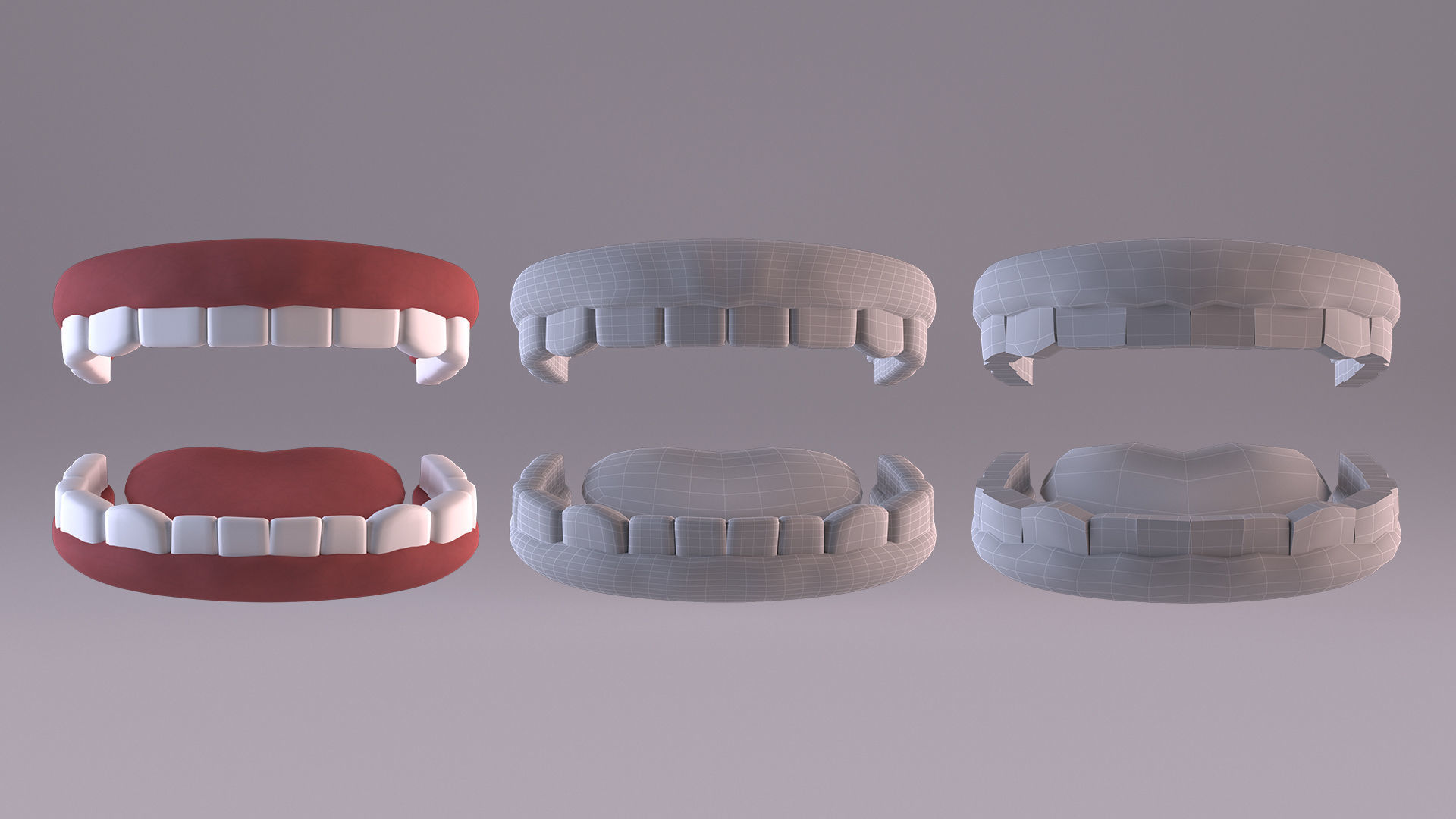 Cartoon Old Man Rigged - Blender Low-poly 3D model_18