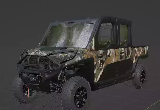 RANGER CREW XD 1500 NorthStar Edition Ultimate Pursuit Camo Low-poly 3D model