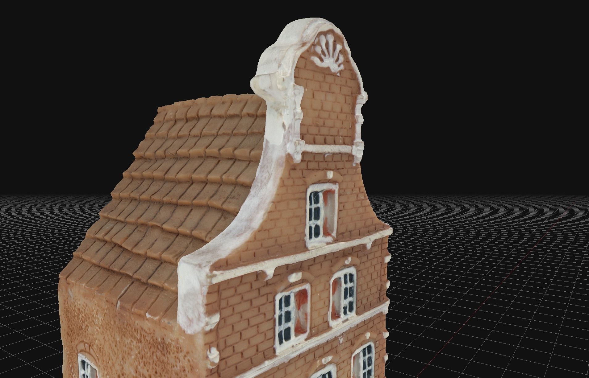 House 6 old hand made stone house based of off Amsterdam 3D model_4