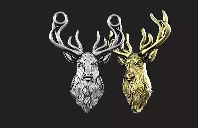 Deer pendant 