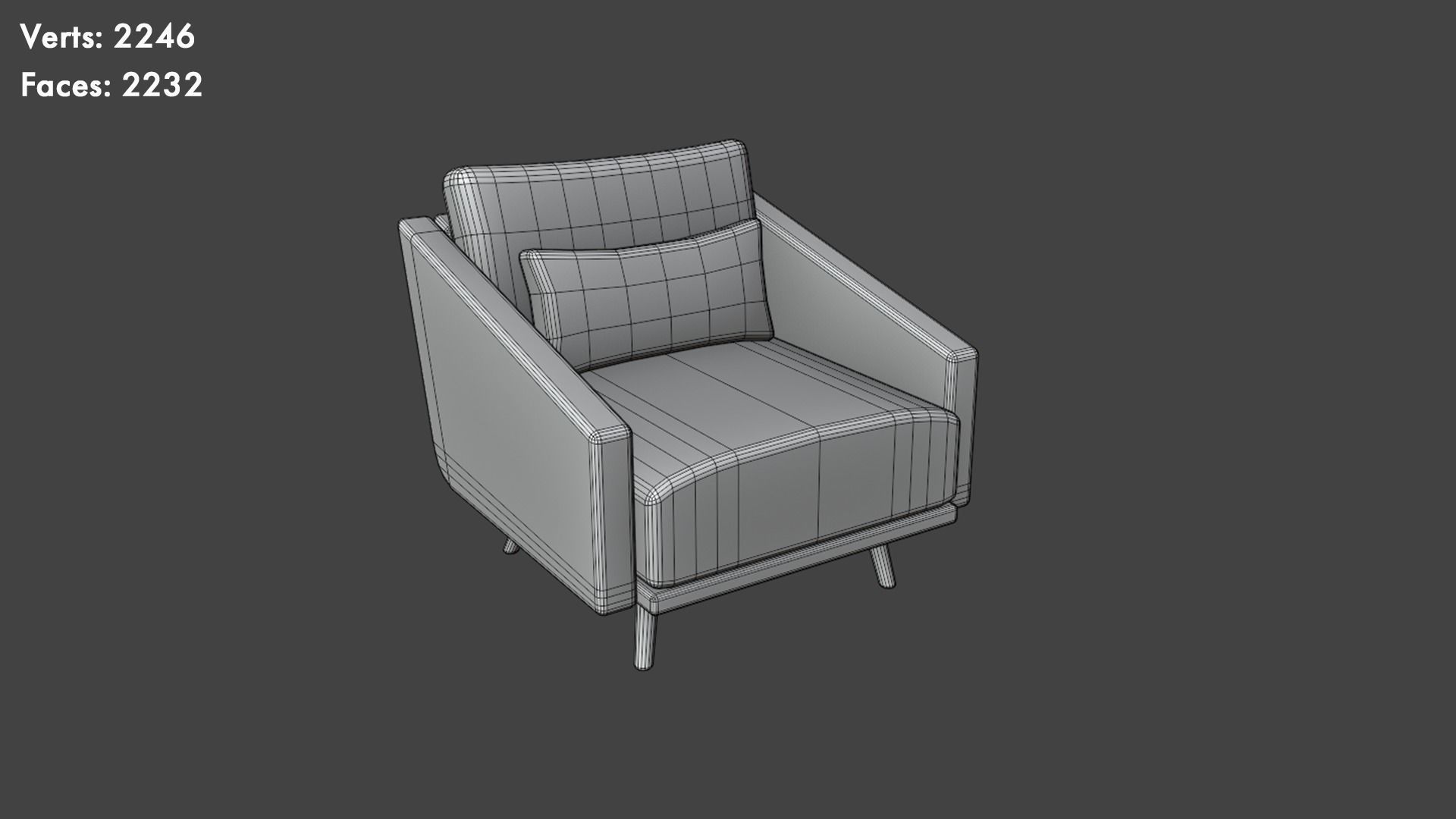 Low Poly Chairs Pack Low-poly 3D model_21