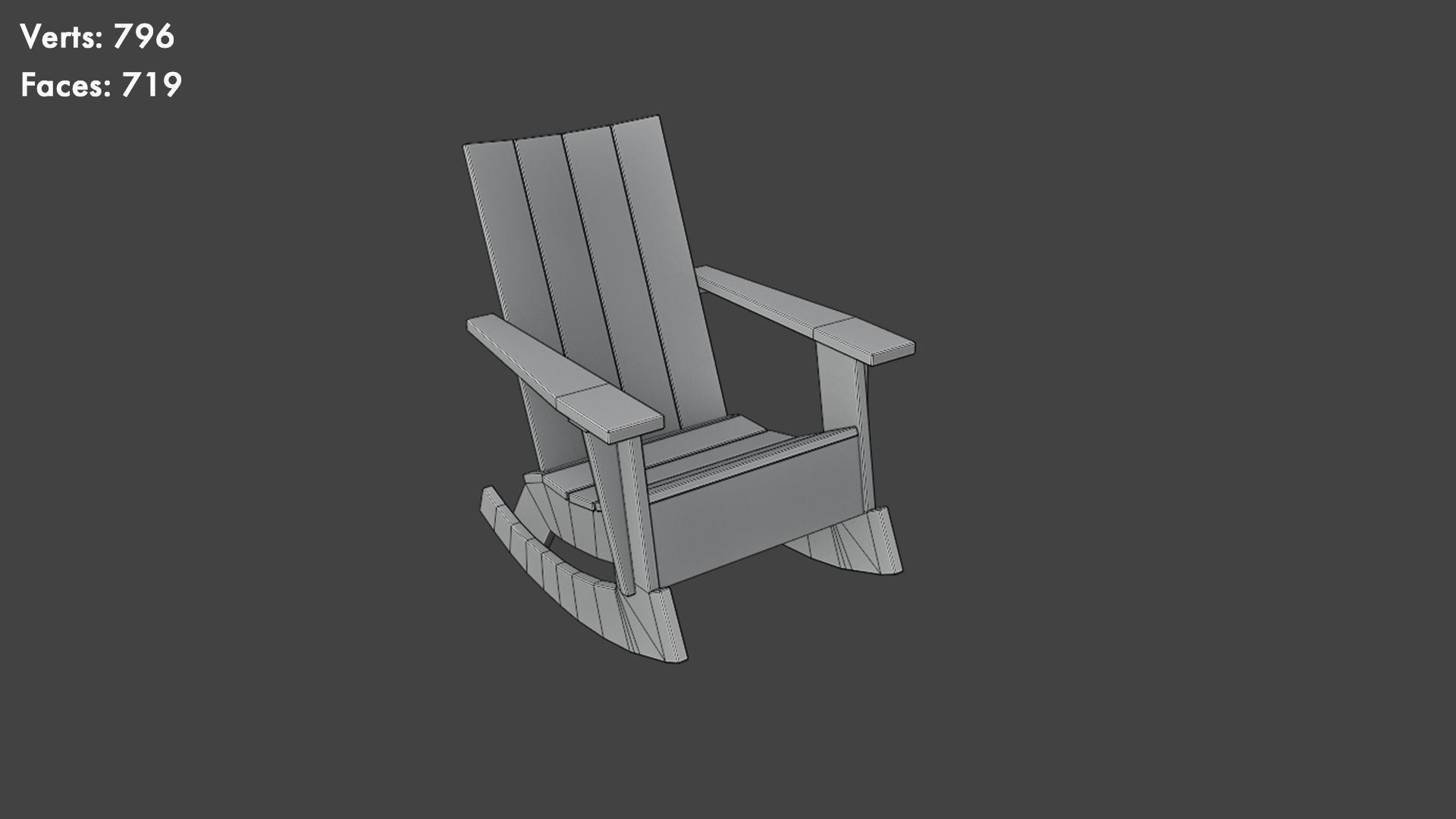 Low Poly Chairs Pack Low-poly 3D model_37