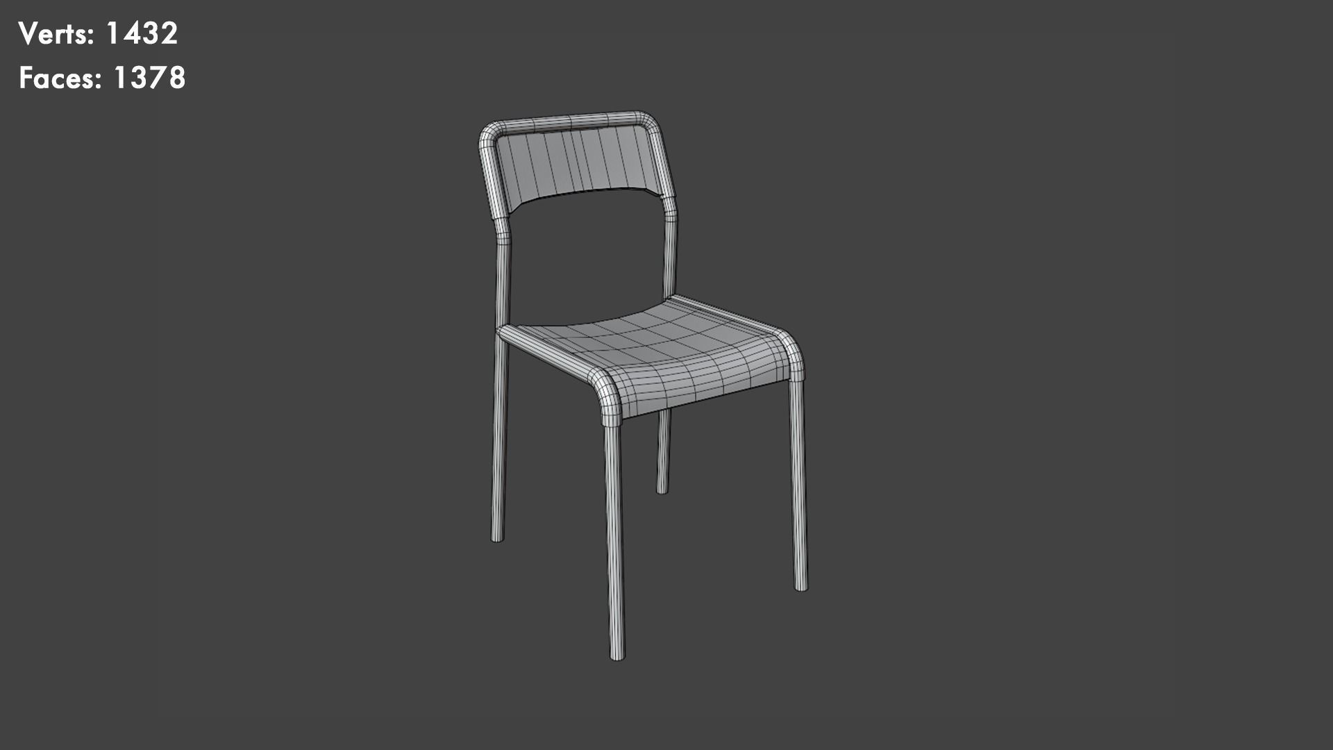 Low Poly Chairs Pack Low-poly 3D model_27