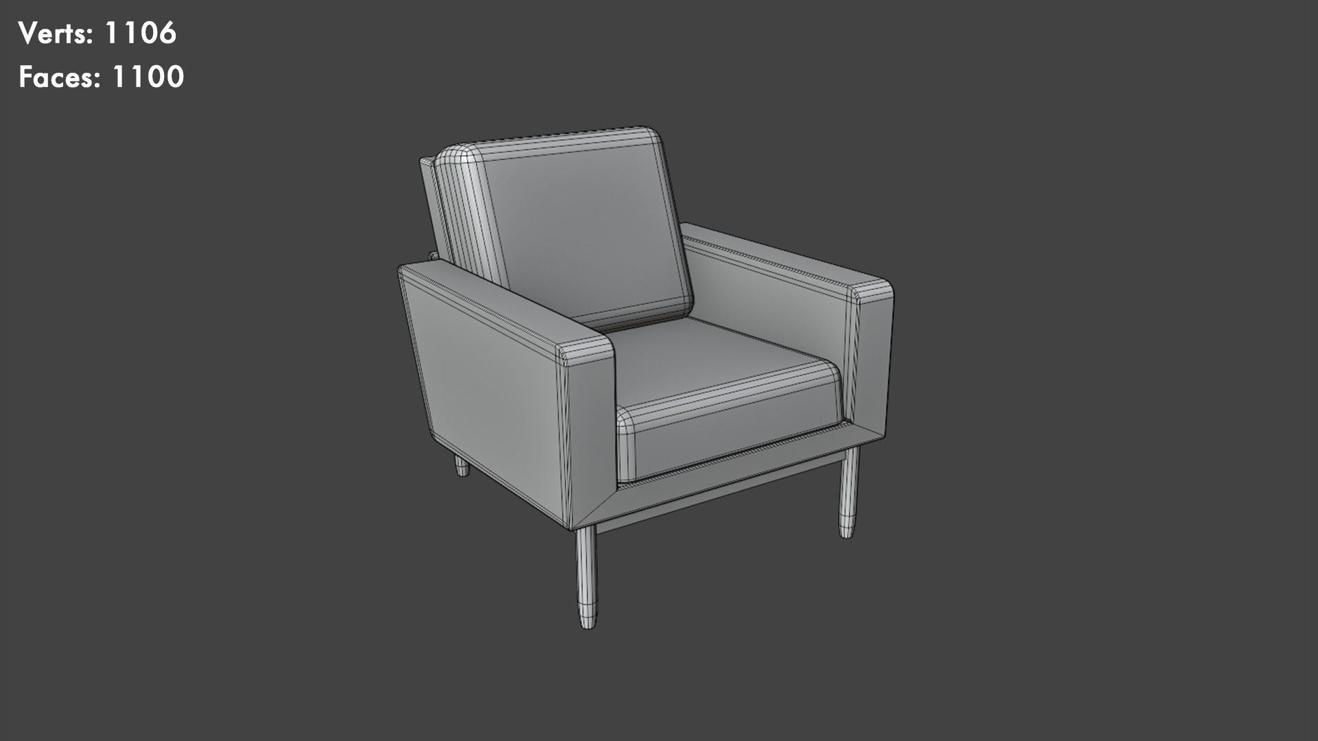 Low Poly Chairs Pack Low-poly 3D model_22