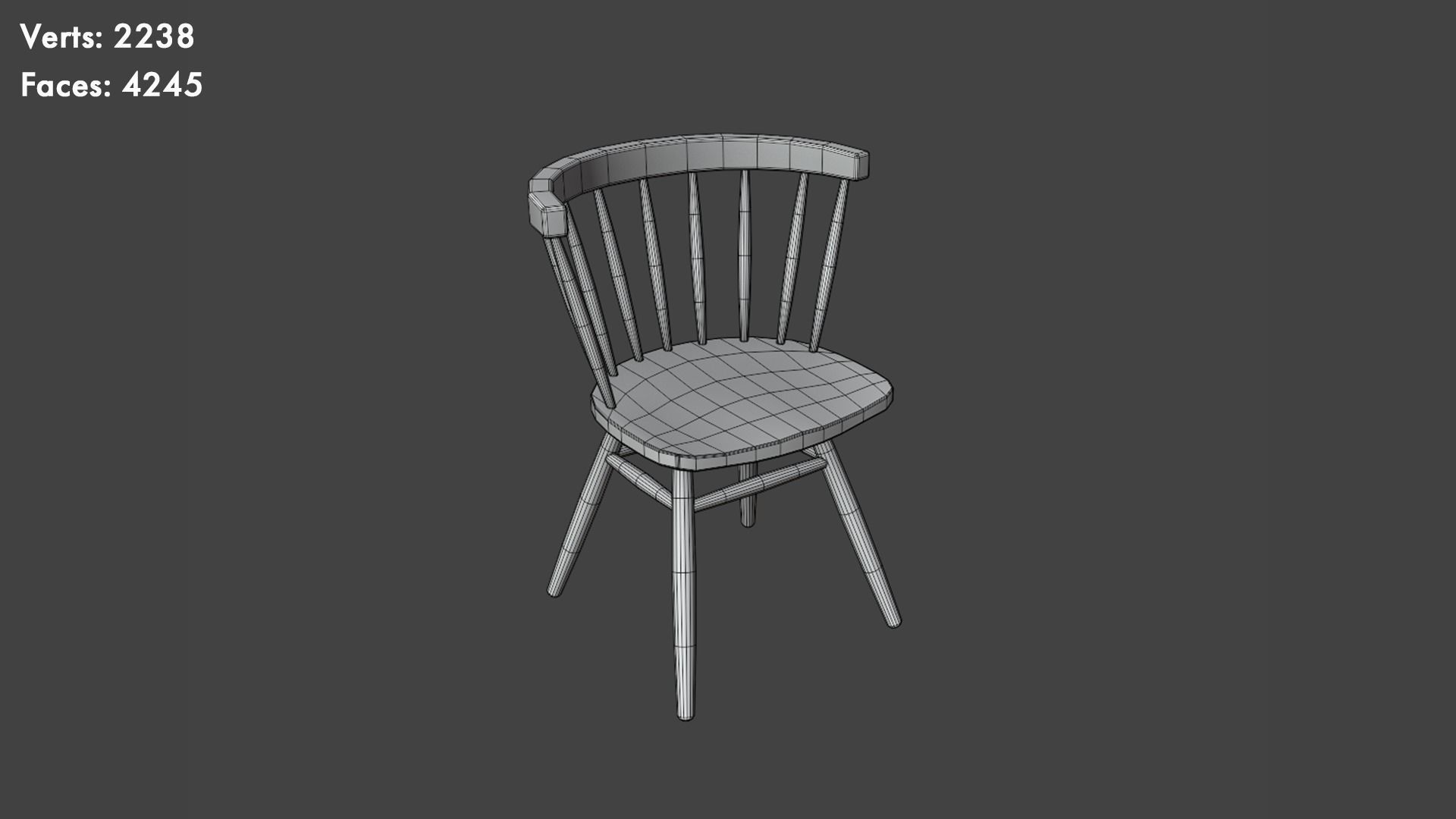 Low Poly Chairs Pack Low-poly 3D model_31