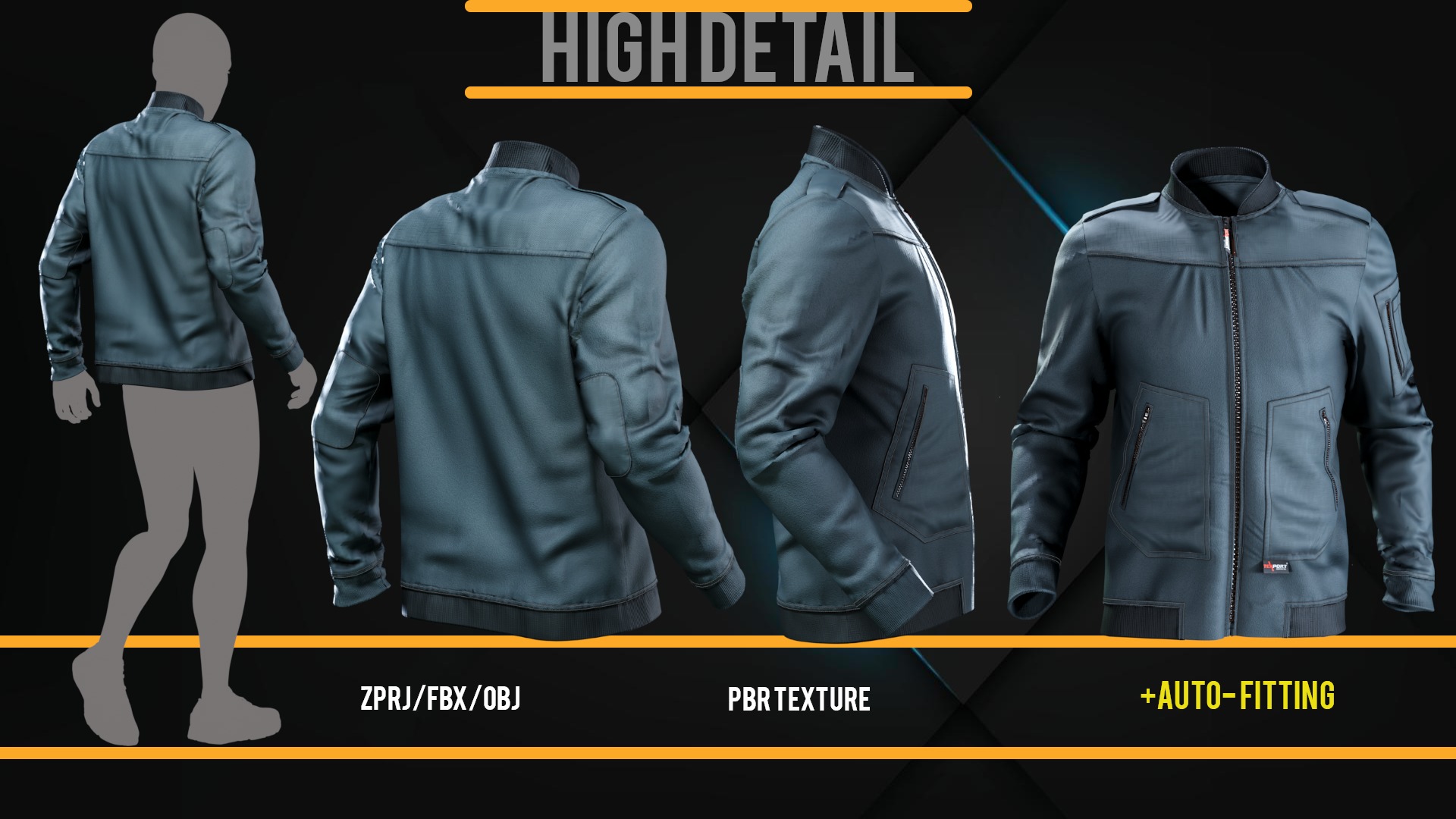 TEXPORT Leader Fleece Innenjacke  - Marvelous Men - Women 3D model_8