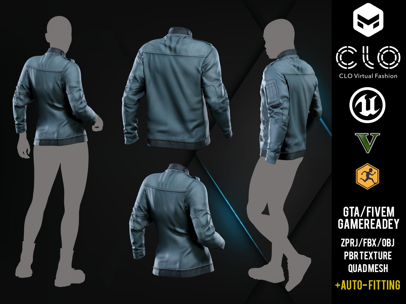 TEXPORT Leader Fleece Innenjacke  - Marvelous Men - Women 3D model_5