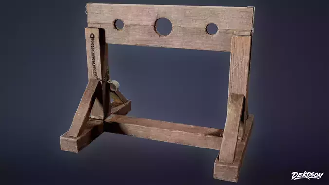 MEDIEVAL - Pillory 01 - LOW POLY