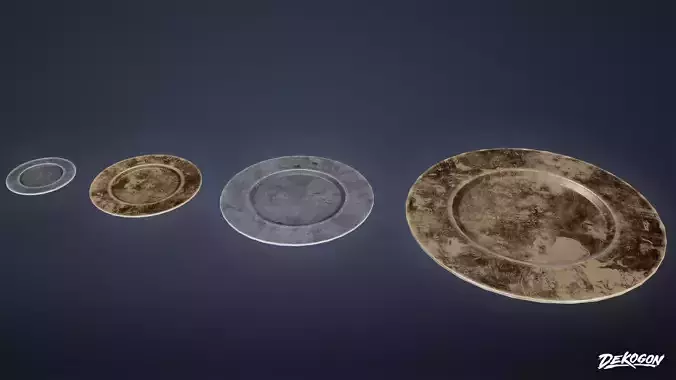 MEDIEVAL - Plate 01 - LOW POLY