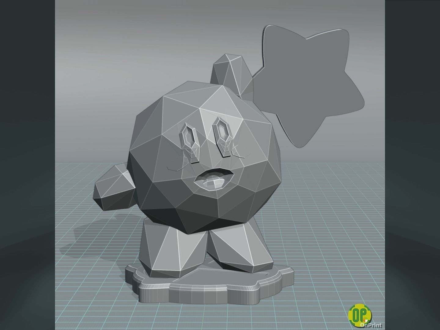 KIRBY - From Super Smash Bros 64 - Printable 3D print model_2