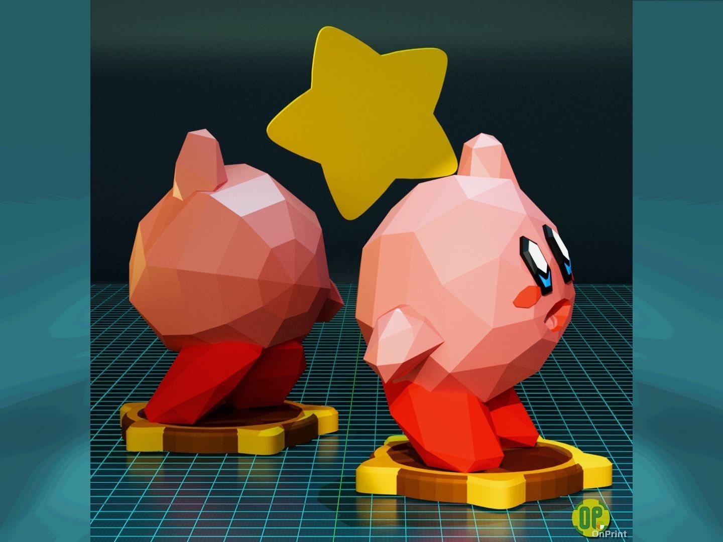 KIRBY - From Super Smash Bros 64 - Printable 3D print model_1