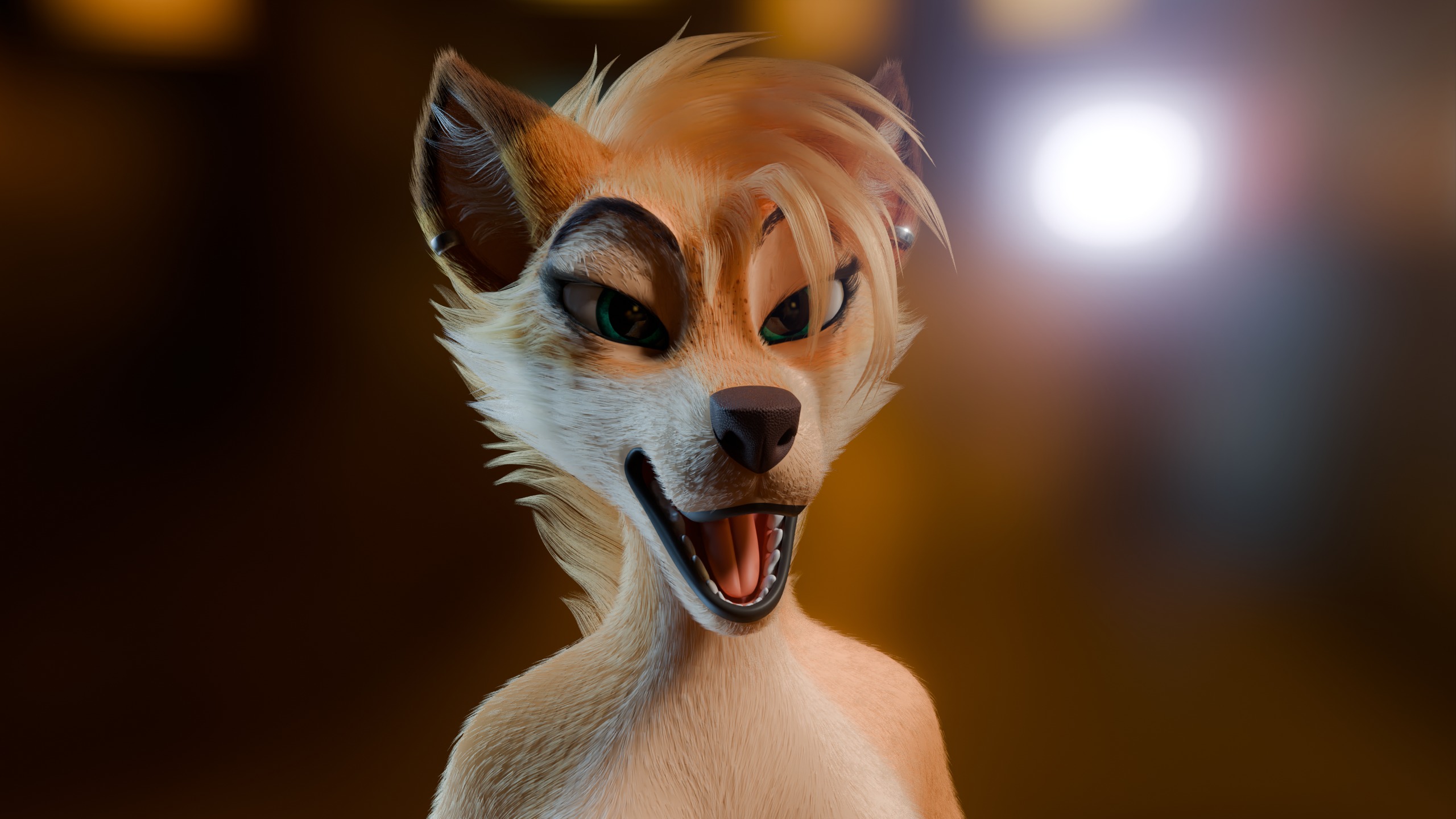 Junie Anthro Fox Low-poly 3D model_34