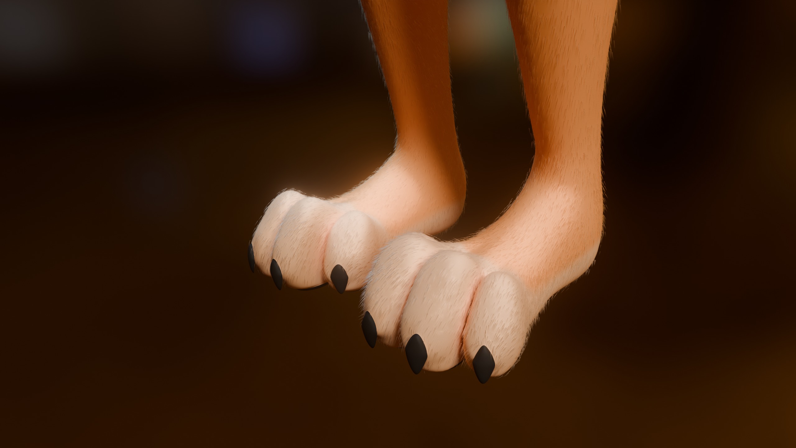 Junie Anthro Fox Low-poly 3D model_12