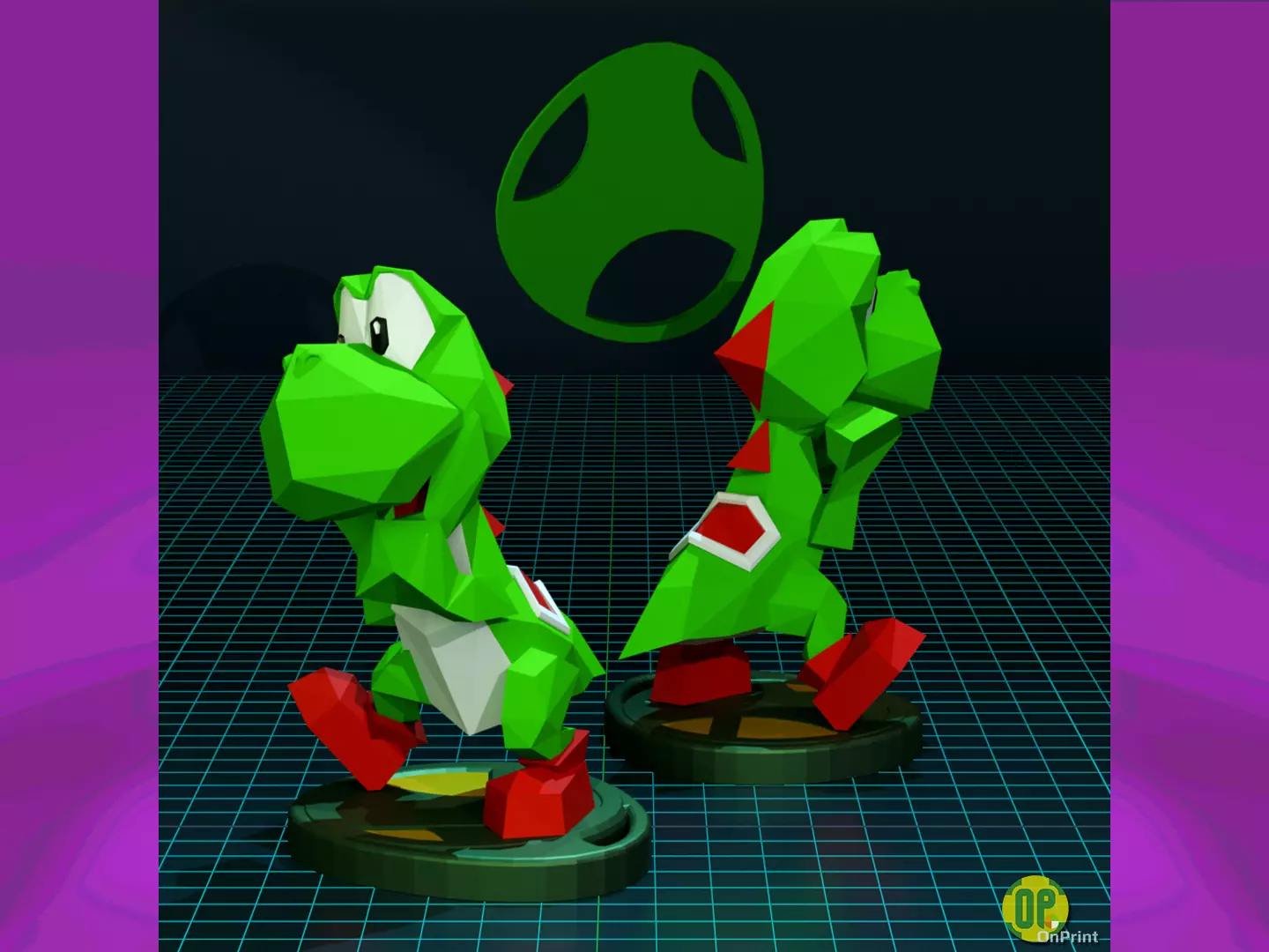 YOSHI - Super Smash Bros 64 - 3D Model - Printable 3D print model