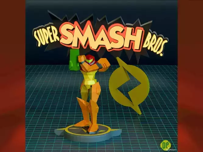 SAMUS -Smash Bros 64 - 3D Model - Printable  3D print model