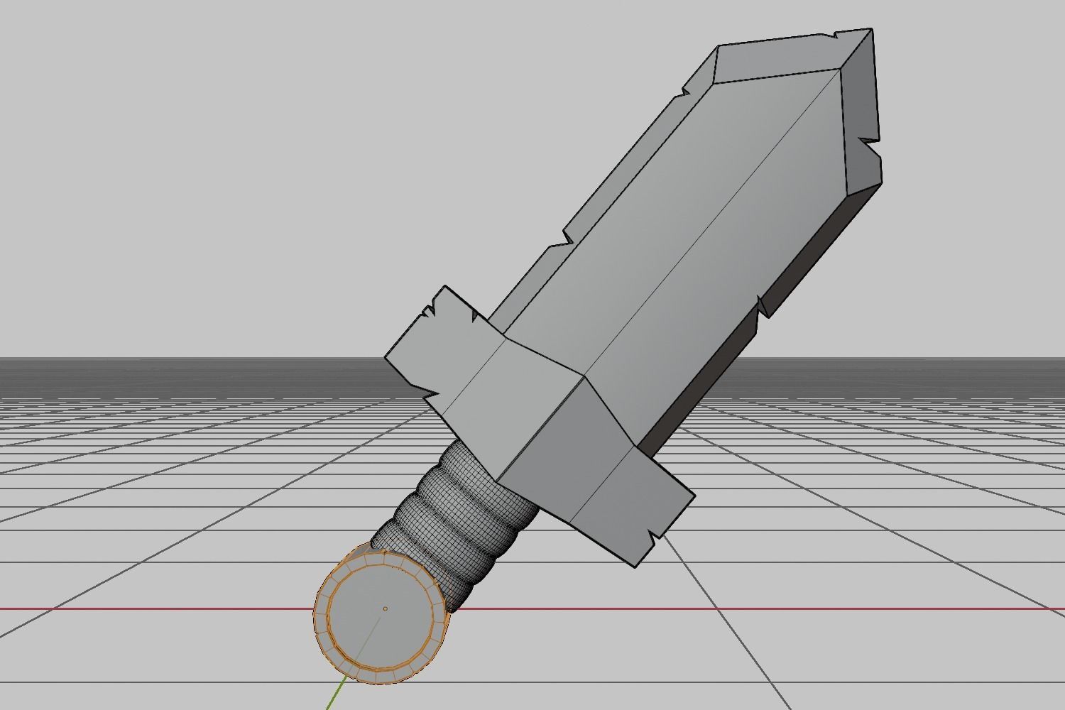 3D Sword Game asset Cartoon Low-poly 3D model_2