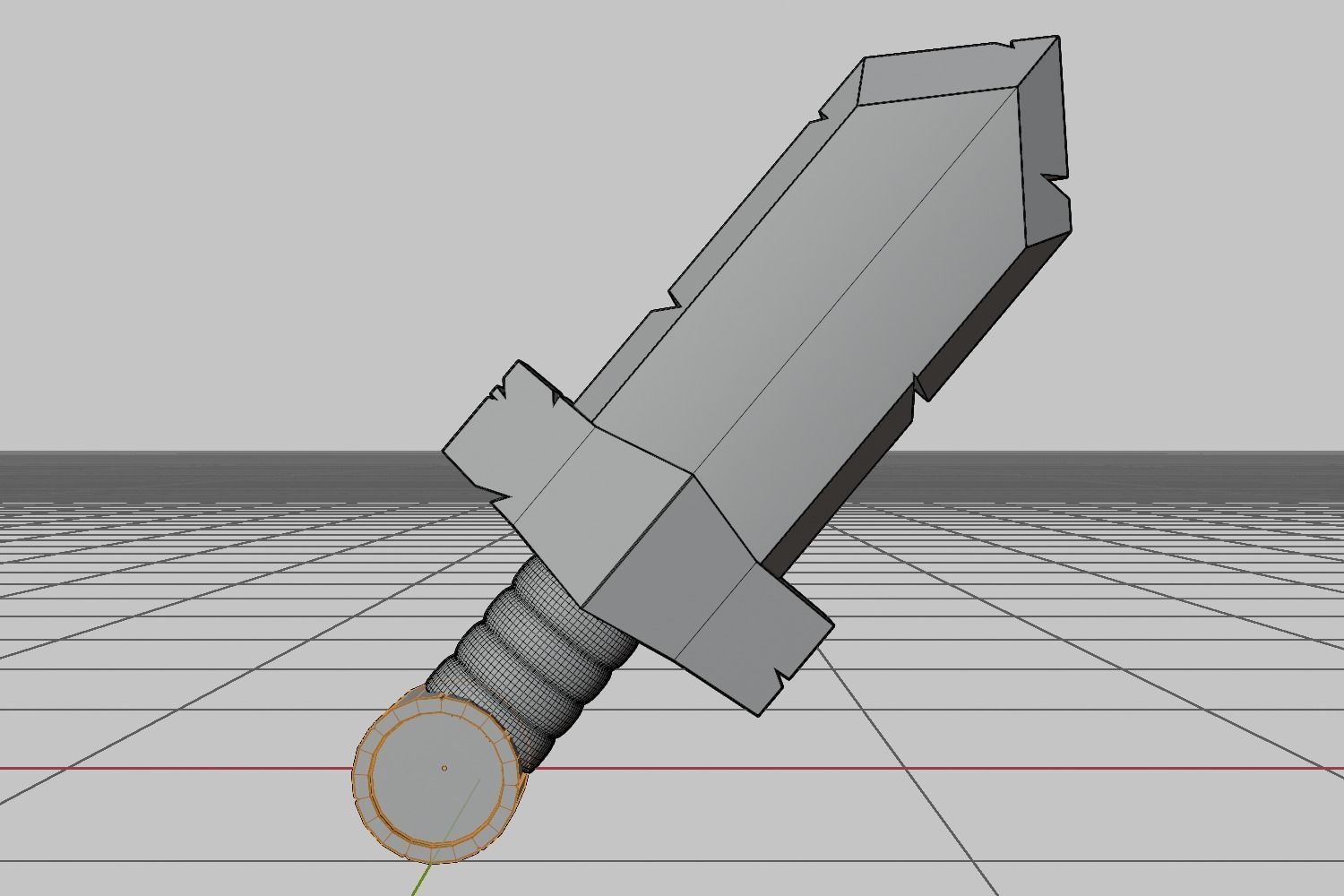 3D Sword Game asset Cartoon Low-poly 3D model_8