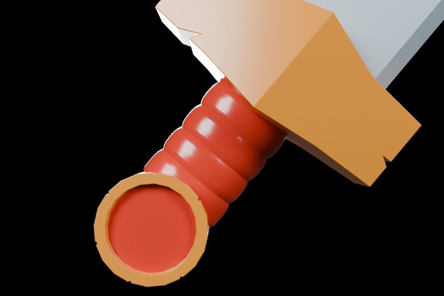 3D Sword Game asset Cartoon Low-poly 3D model_11