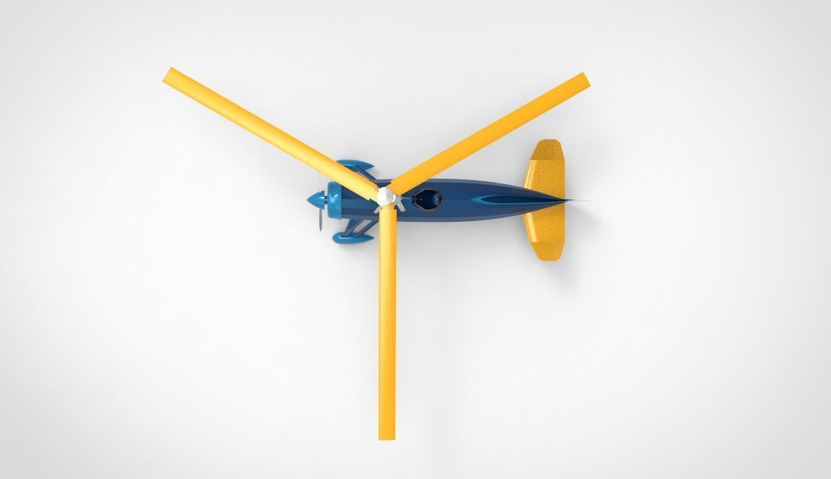 helicopter Autogiro Kellett 3D model_1