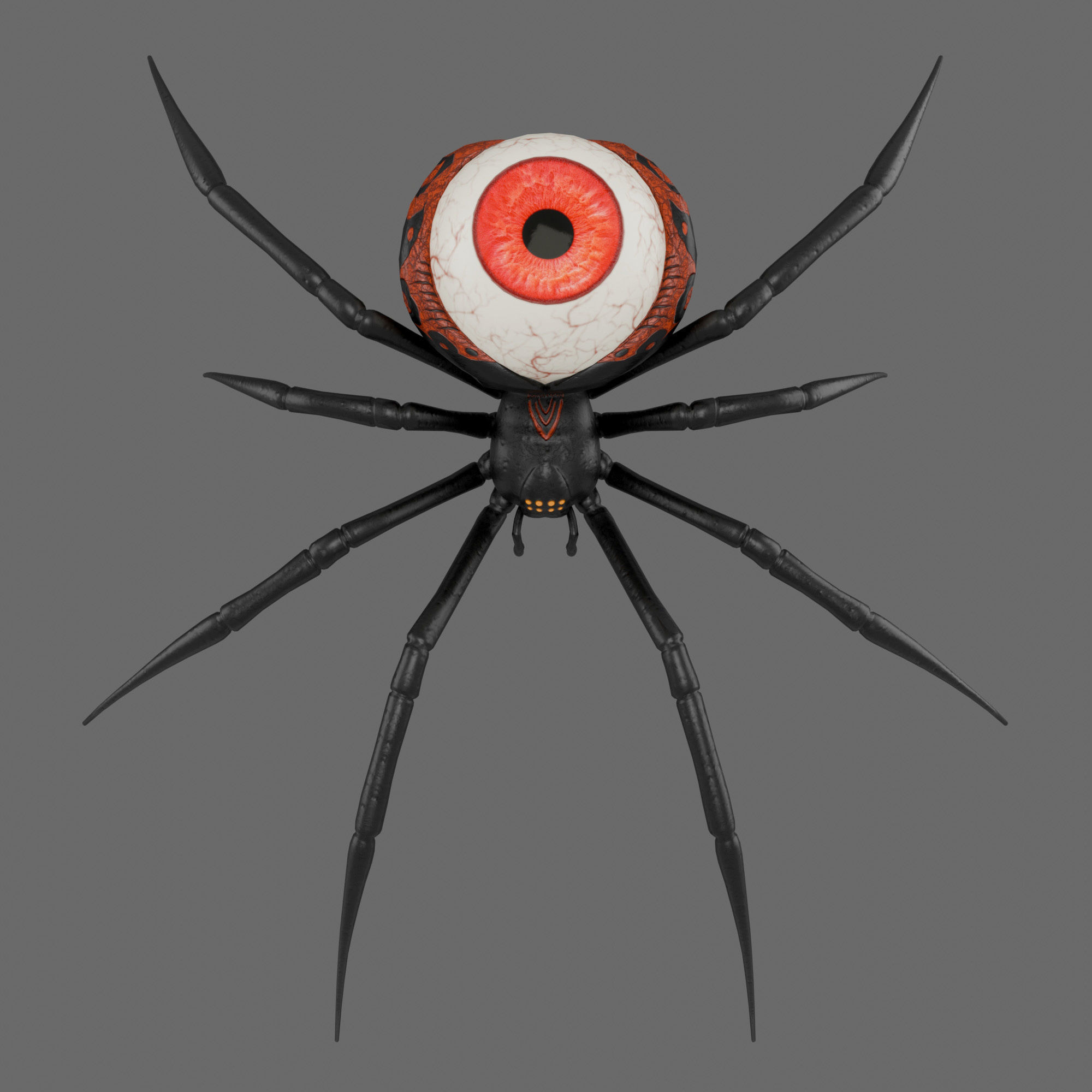 Spider Black Widow 3D model_5