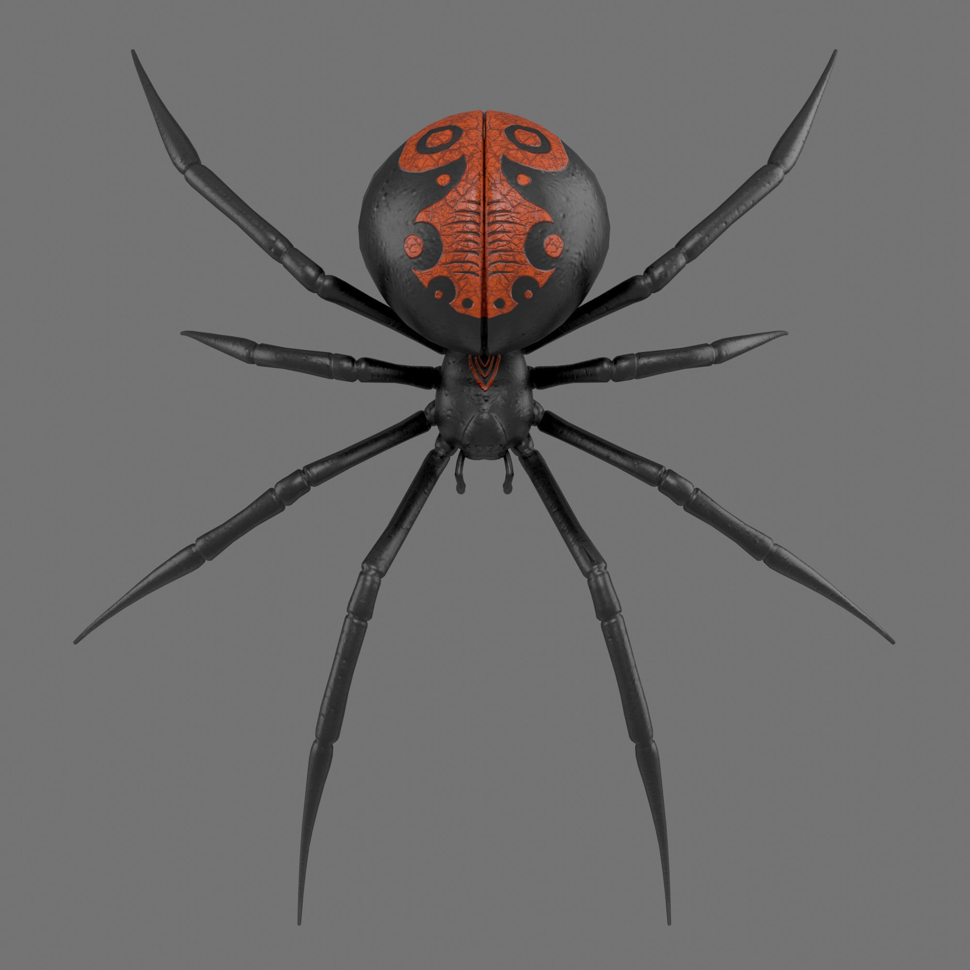 Spider Black Widow 3D model_6