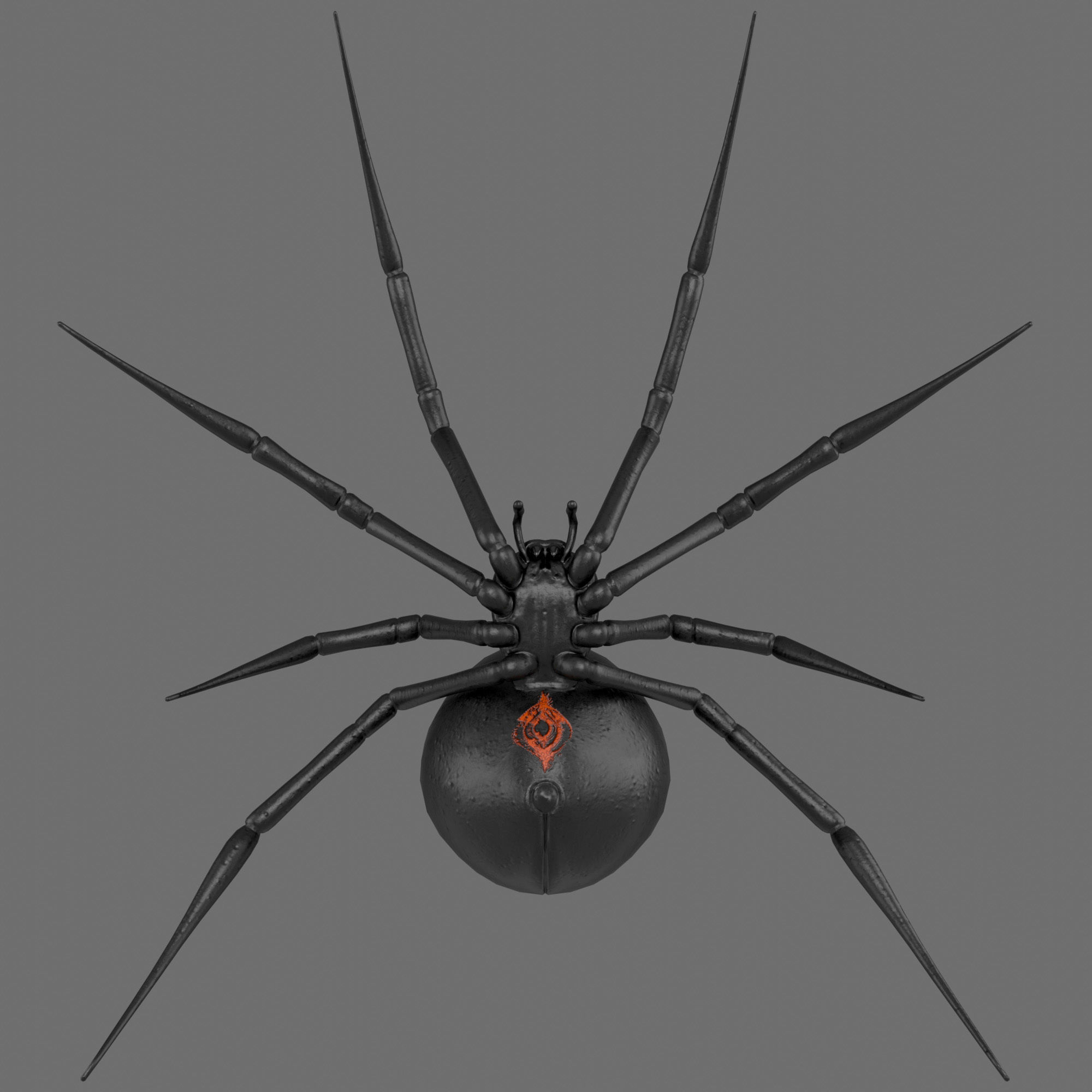 Spider Black Widow 3D model_7