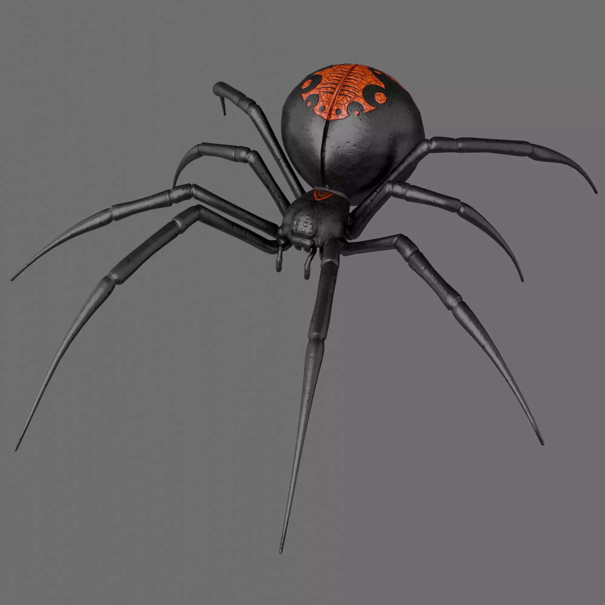Spider Black Widow 3D model_0