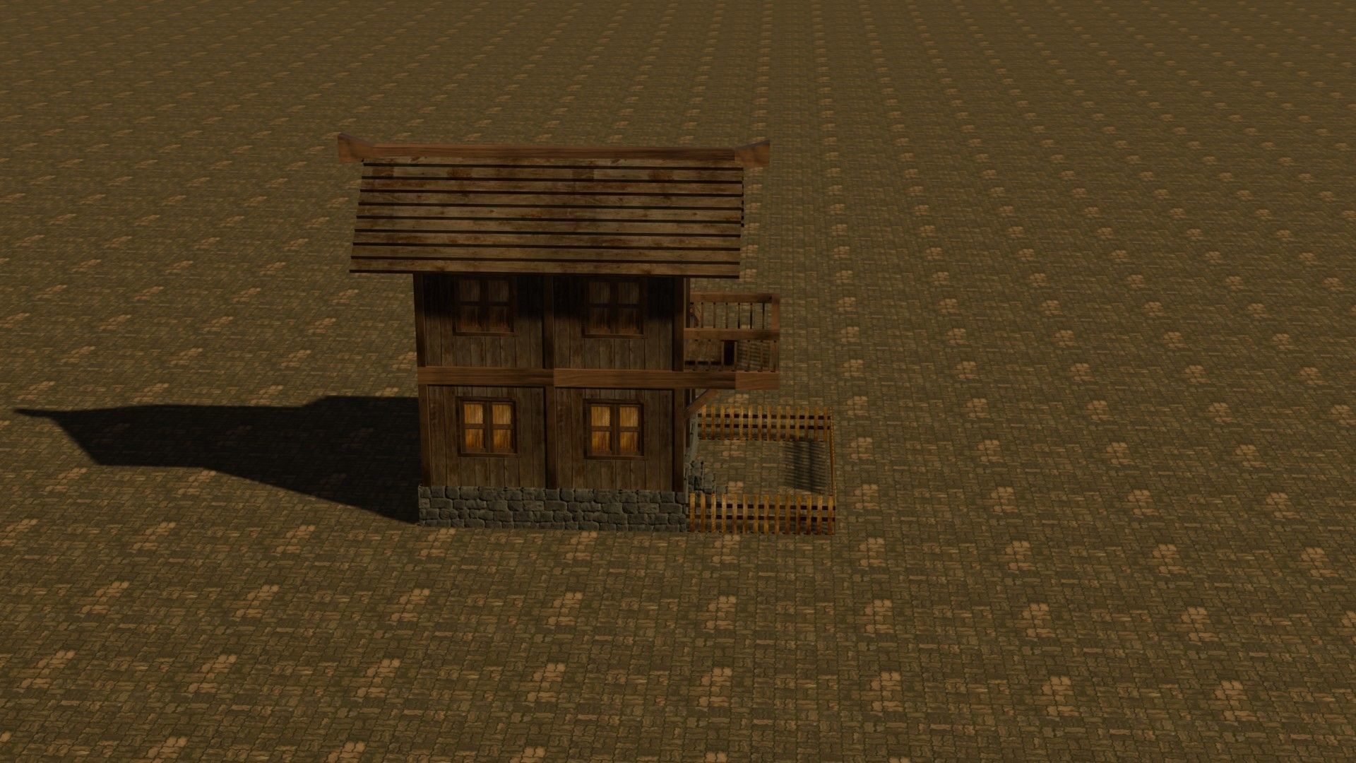 Medieval house nine 6 Low-poly 3D model_6