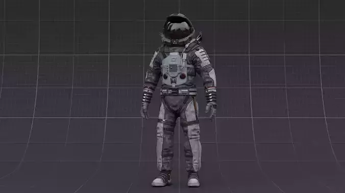 V2 ASTRONAUT SUIT Low-poly 3D model