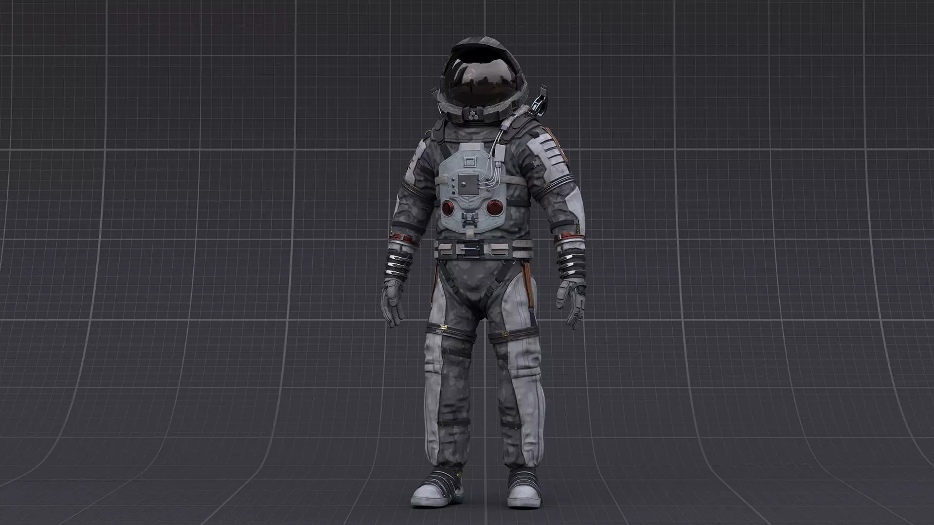 V2 ASTRONAUT SUIT Low-poly 3D model_0