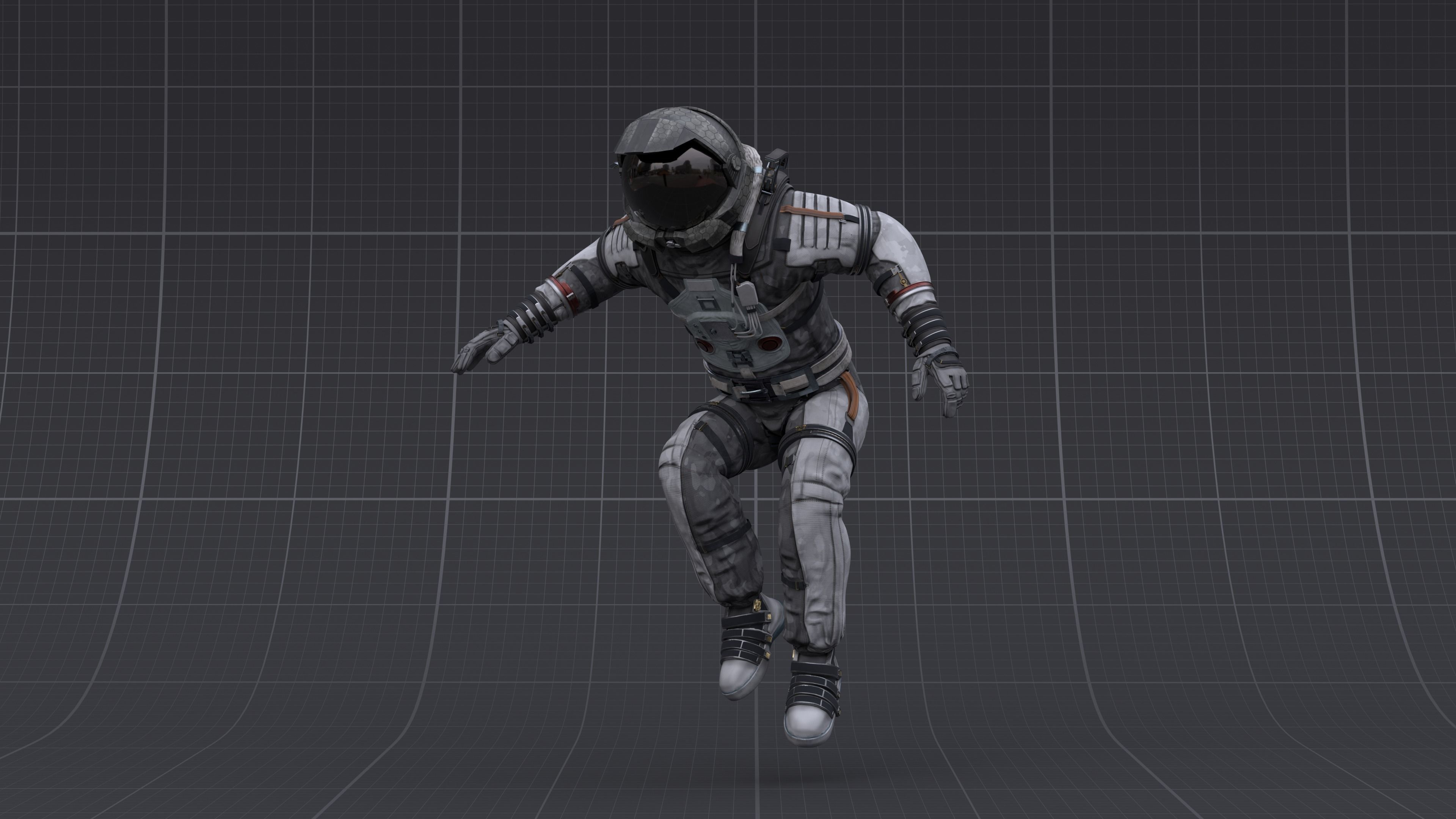 V2 ASTRONAUT SUIT Low-poly 3D model_3