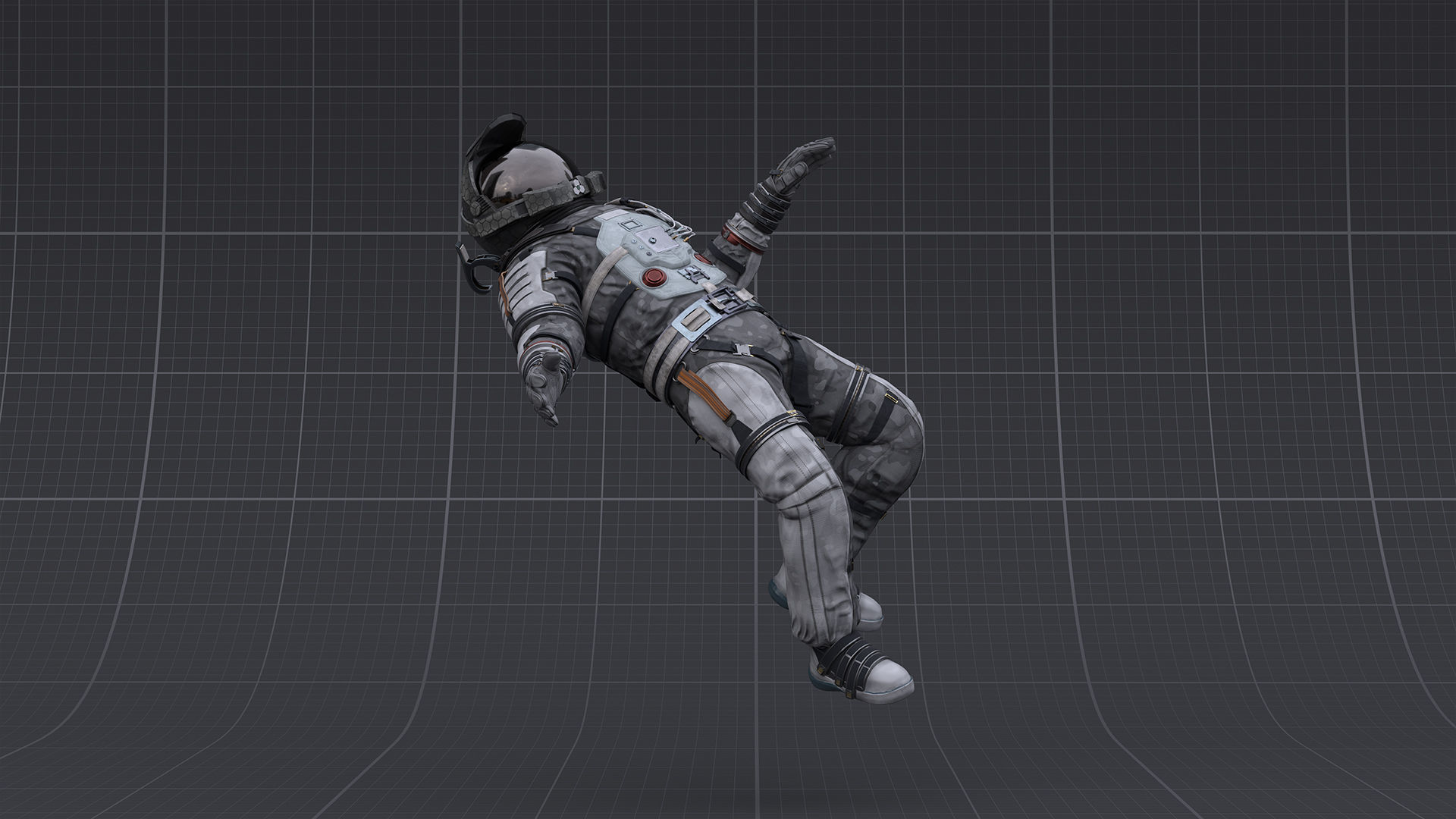 V2 ASTRONAUT SUIT Low-poly 3D model_2