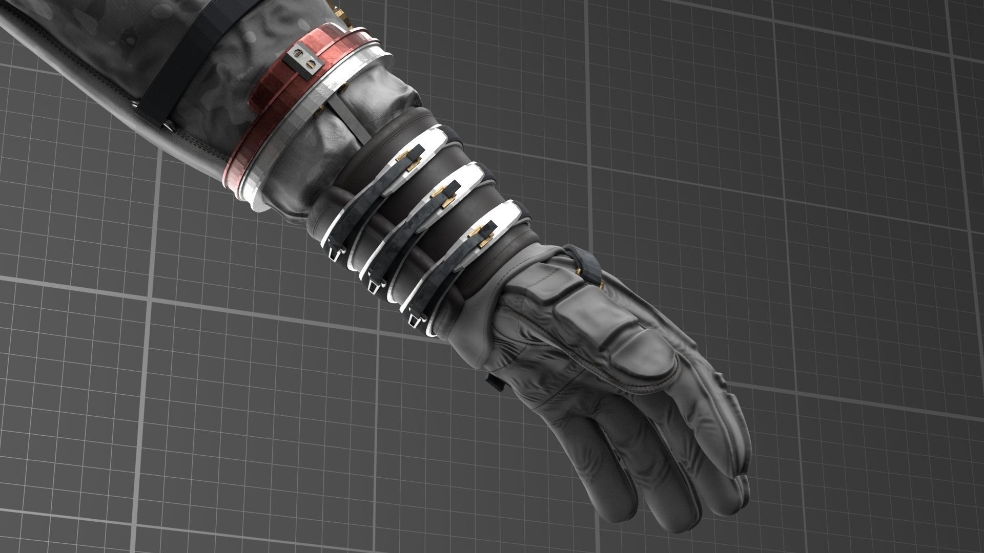 V2 ASTRONAUT SUIT Low-poly 3D model_4