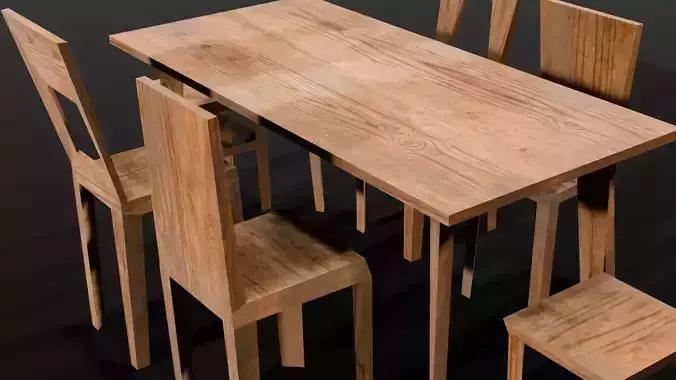 Furniture Set 3D Model 