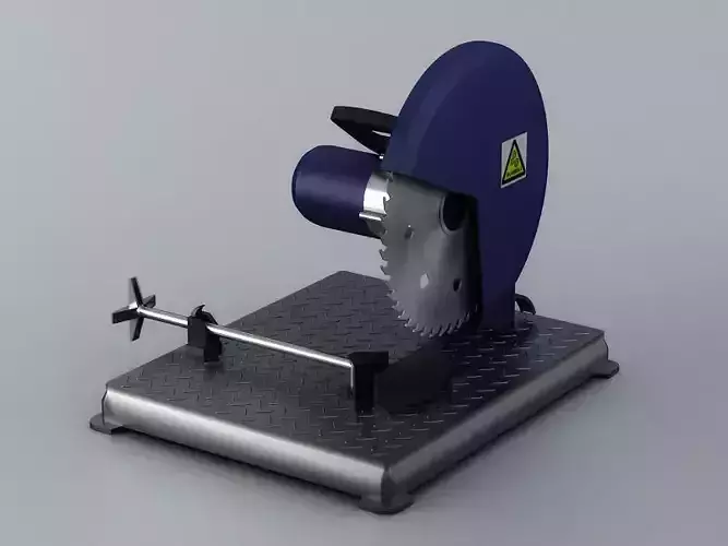 circular saw machine tool industrial wood tools cut equipment 3D model