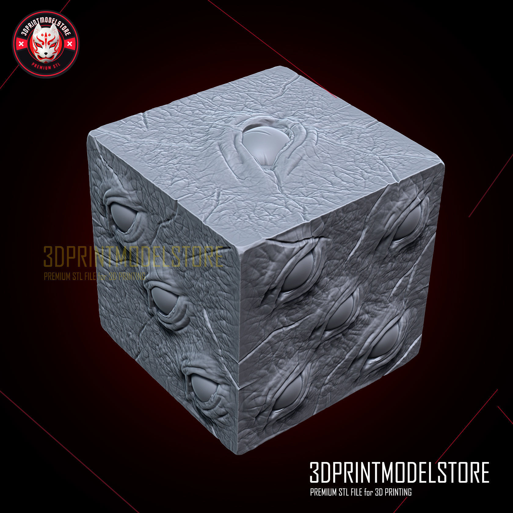 Gojo Satoru Cube - Prison Realm - Jujutsu Kaisen Cosplay Mask 3D print model_5