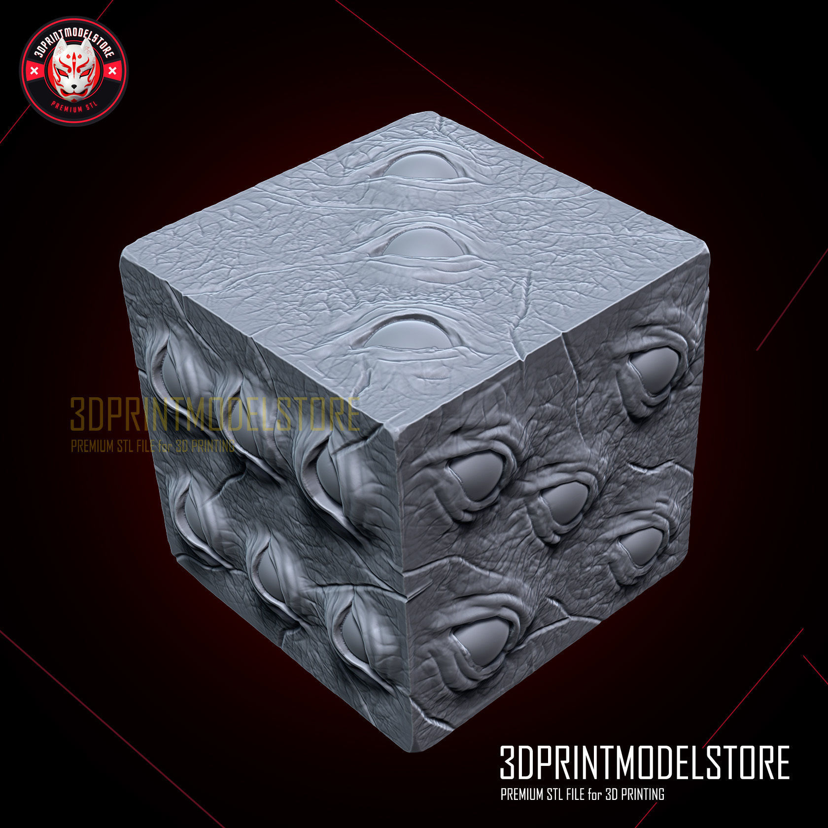 Gojo Satoru Cube - Prison Realm - Jujutsu Kaisen Cosplay Mask 3D print model_4