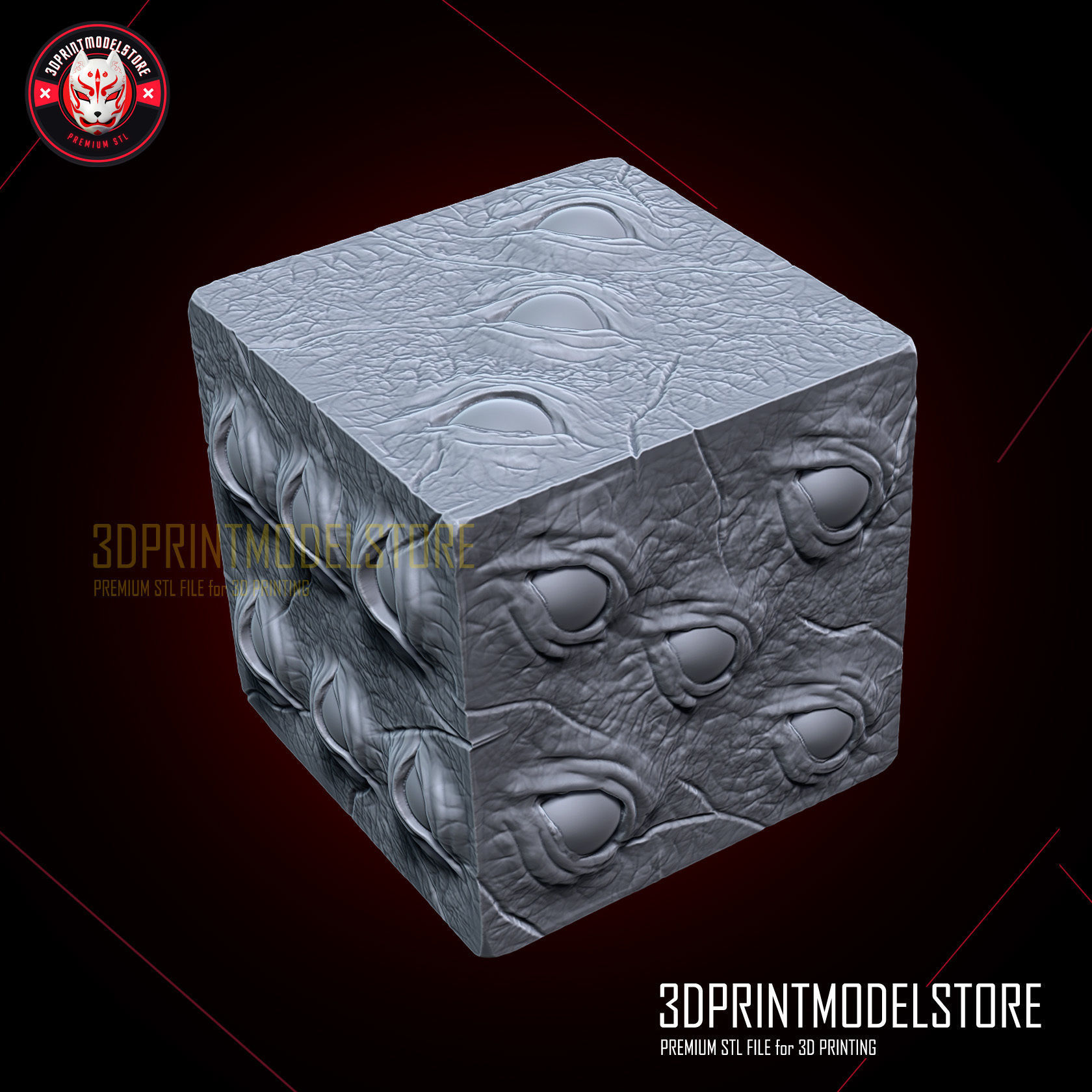 Gojo Satoru Cube - Prison Realm - Jujutsu Kaisen Cosplay Mask 3D print model_6