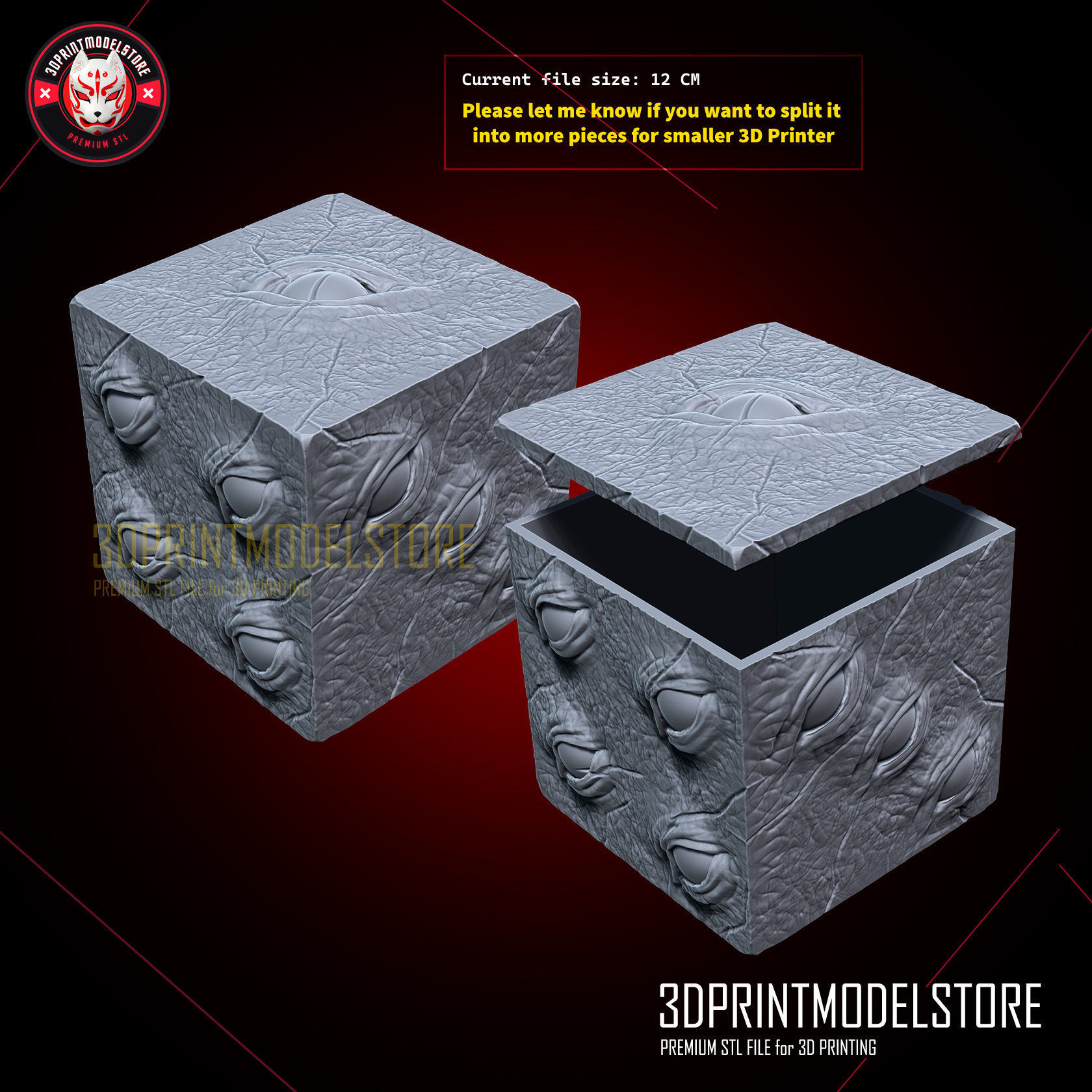 Gojo Satoru Cube - Prison Realm - Jujutsu Kaisen Cosplay Mask 3D print model_7