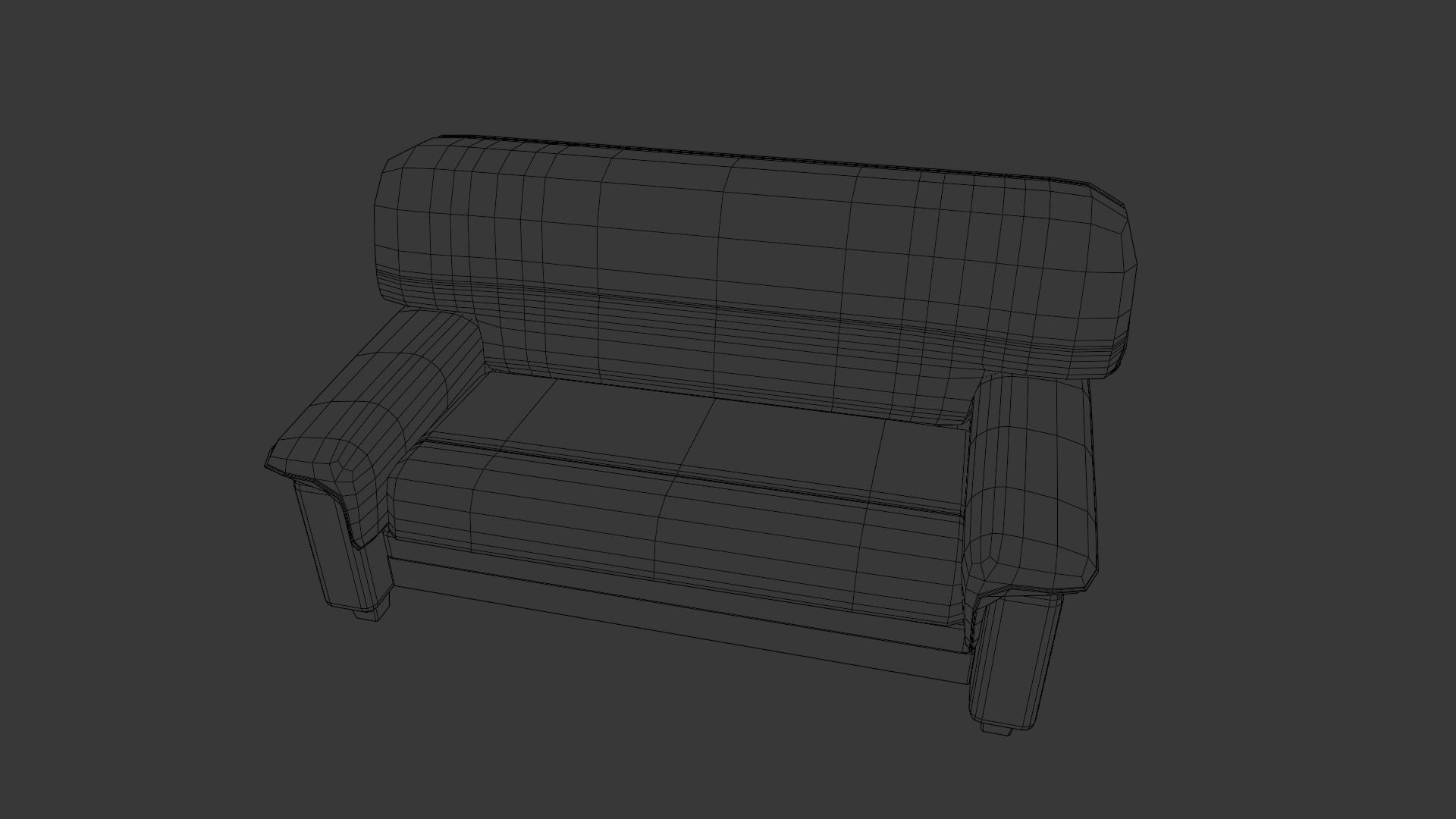 Leather Sofa 3D Model Low-poly 3D model_15